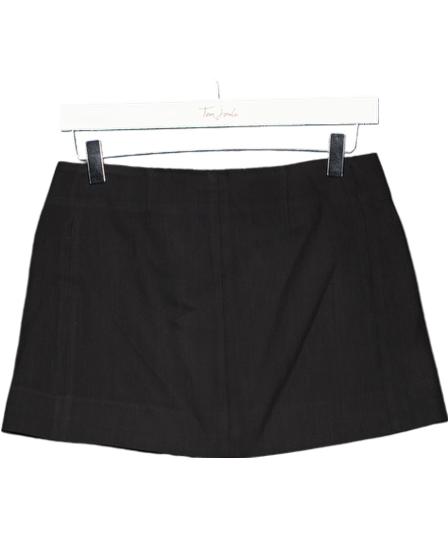 Acne Studios Black Icy Two - button Mini Skirt UK 6 - Reliked