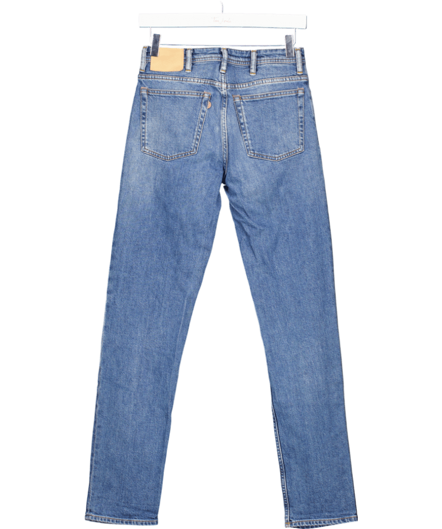 Acne Studios Blue Blå Konst Mid - rise Slim - leg Jeans L32 W26 - Reliked
