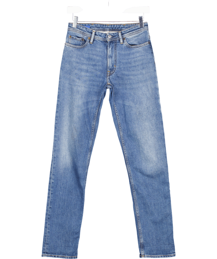 Acne Studios Blue Blå Konst Mid - rise Slim - leg Jeans L32 W26 - Reliked
