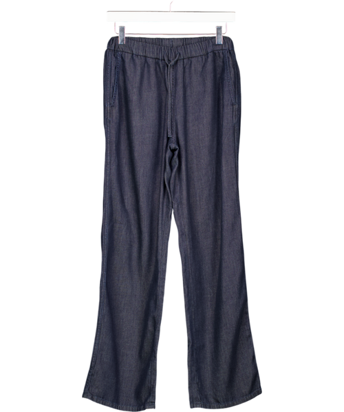 Arket Blue Drawstring Denim Trousers UK XS