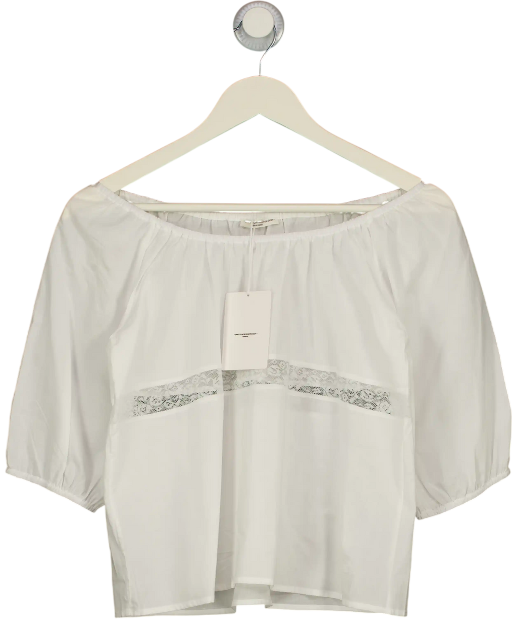 IMNOTAMORNINGPERSON White The Blooming Top UK S