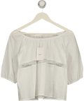 IMNOTAMORNINGPERSON White The Blooming Top UK S
