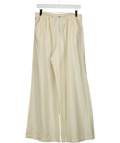 VENROY Cream Relaxed Wool Wide Leg Trouser UK M