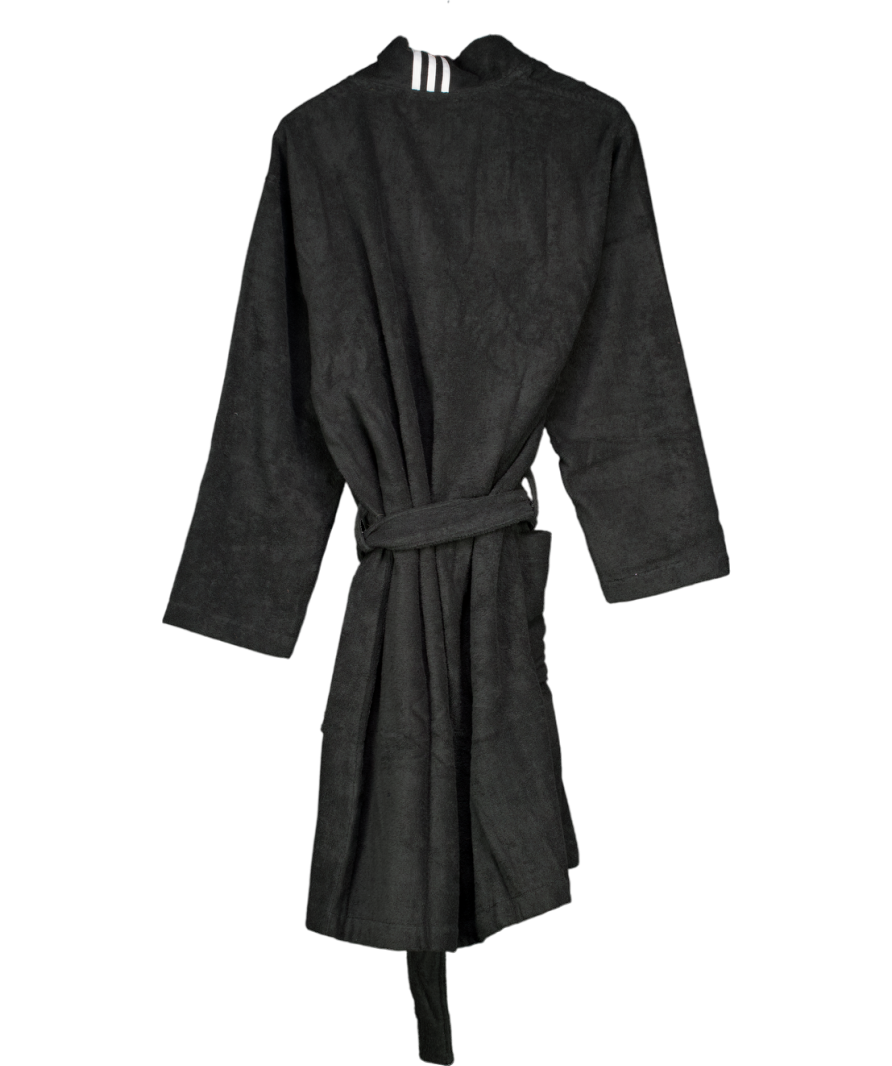 adidas Grey Performance Hooded Bathrobe UK M