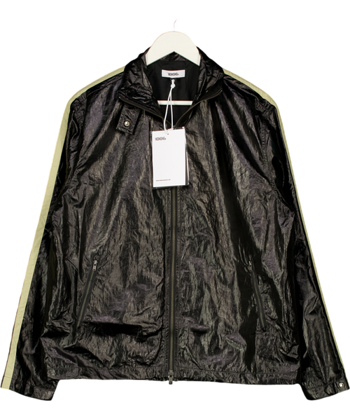 1886 Black Water Resistant Nylon Zipper Jacket UK XS