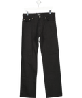 VERSACE JEANS COUTURE Black Mid-rise Straight Cut Jeans It 44 W30