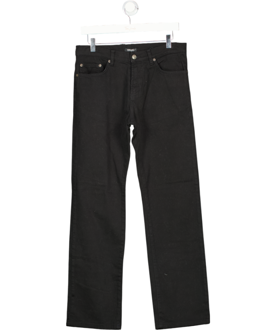 VERSACE JEANS COUTURE Black Mid-rise Straight Cut Jeans It 44 W30