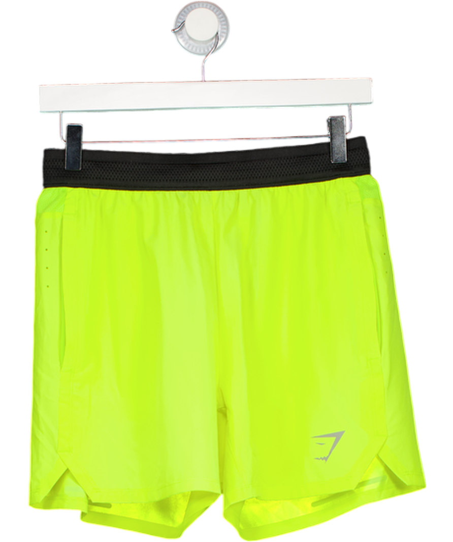 gymshark Neon Yellow Training Shorts UK S