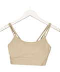 Adanola Beige Ultimate Double Strap Sports Bra UK S - Reliked