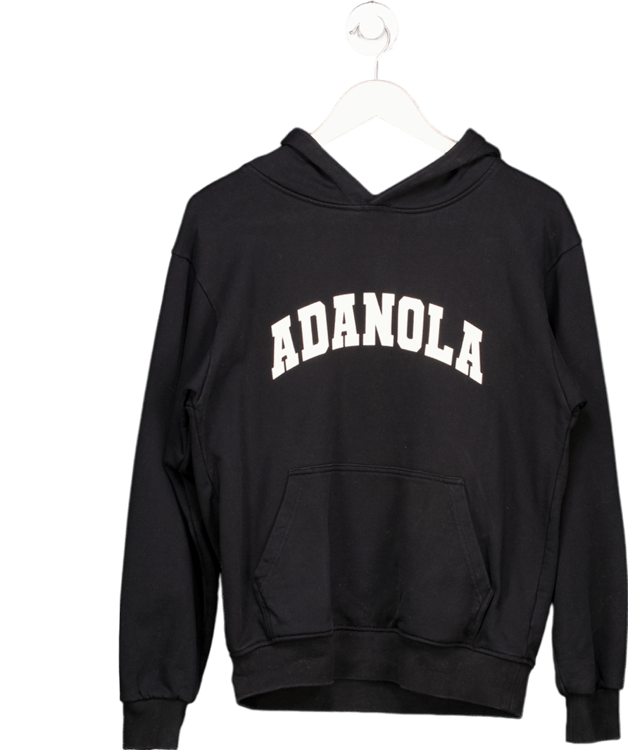Adanola Black Logo Hoodie. UK S - Reliked