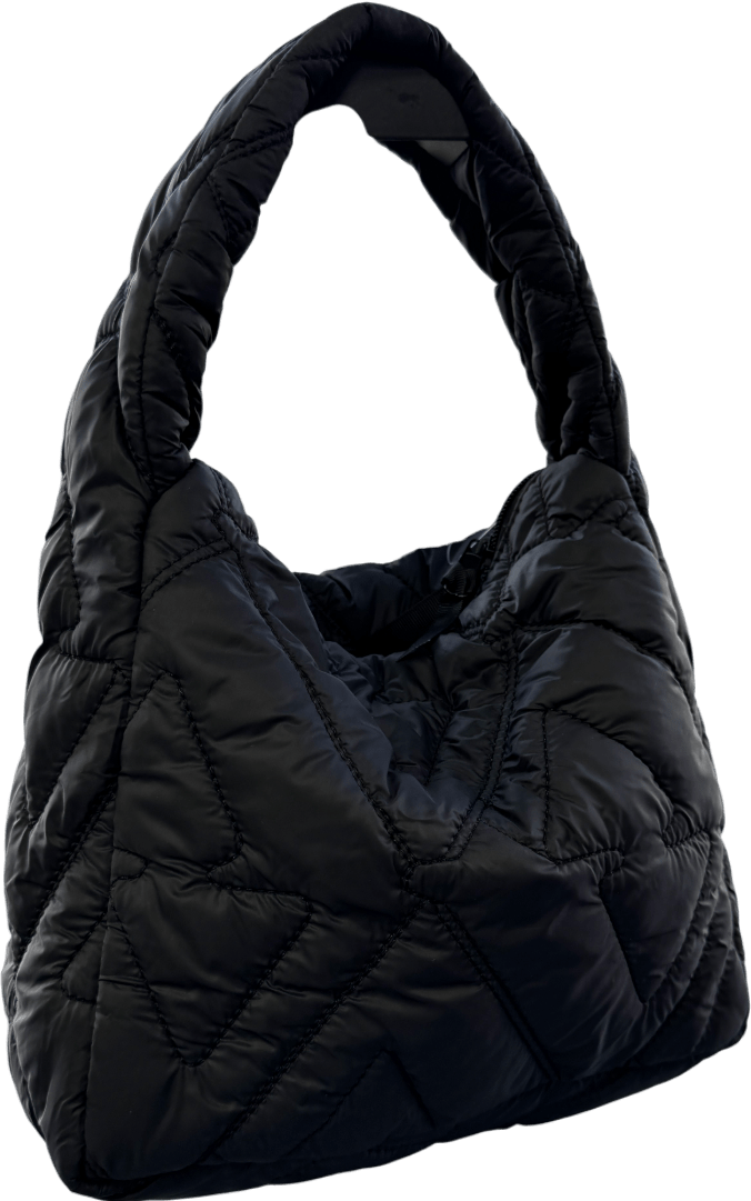 Adanola Black Quilted Shoulder Bag - Reliked