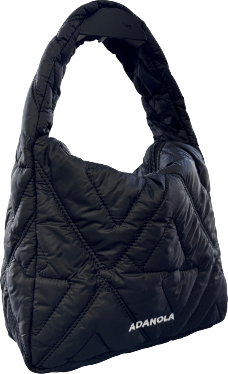 Adanola Black Quilted Shoulder Bag - Reliked