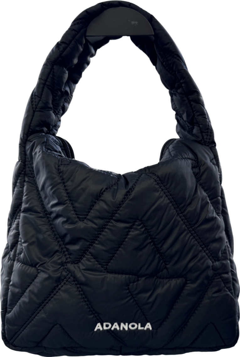 Adanola Black Quilted Shoulder Bag - Reliked