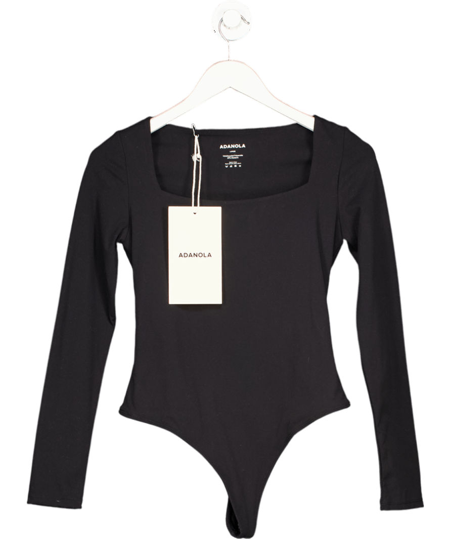 Adanola Black Ultimate Slim - fit Stretch - recycled Polyamide Bodysuit UK L - Reliked