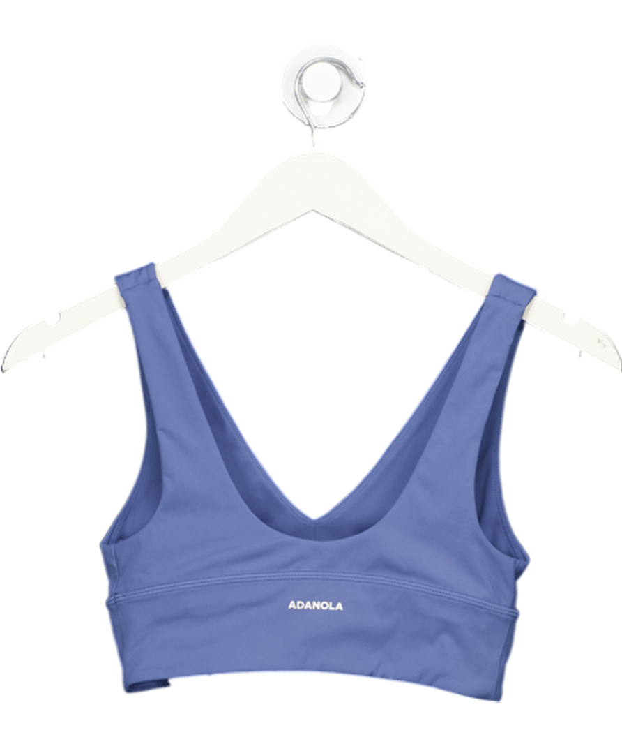 Adanola Blue Ultimate Triangle Sports Bra UK S - Reliked