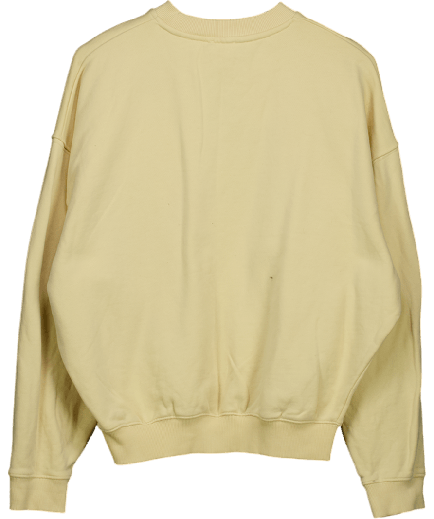 Adanola Yellow Relaxed Vacation Sweatshirt UK M - Reliked