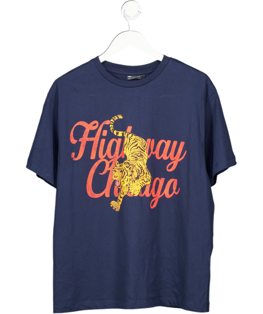 ASOS Blue Printed Tiger T-shirt UK S