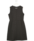 MAXMARA Black Jaquard Daisy Embossed Shift Dress UK 16