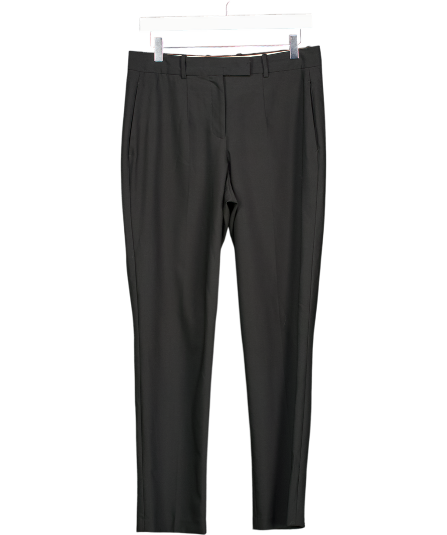 Whistles Mid-rise Black Tailored Tapered Trousers UK 10