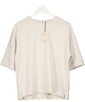River Island Cream Premium Short Sleeve Boxy T-shirt UK M