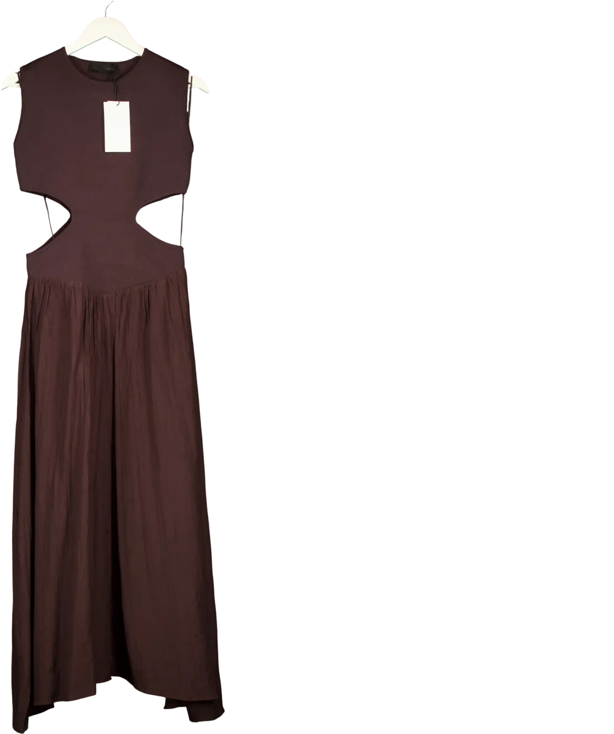 ZARA Brown Maxi Dress UK S