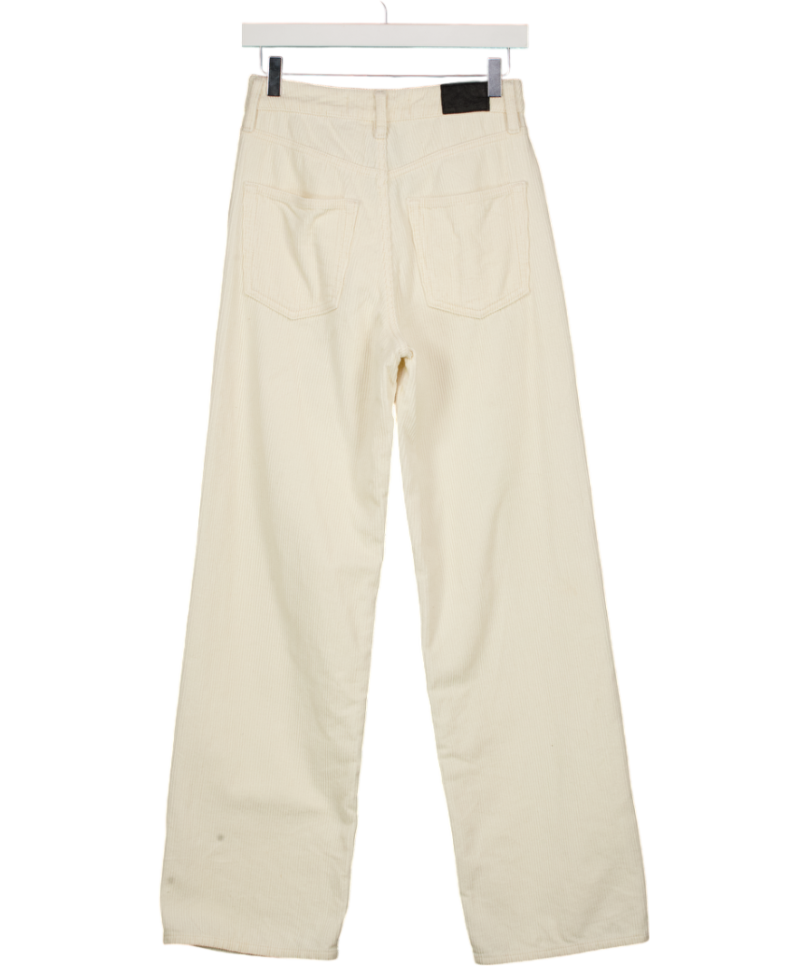 SUPERDRY Cream High Rise Straight Leg Corduroy Jeans L30 W26