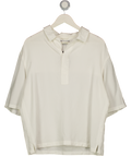 ZARA White Boxy Fit Textured Shirt UK M