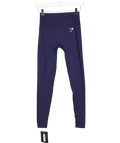 GYMSHARK Navy Blue Seamless Leggings UK XS