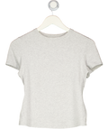 SKIMS Grey Cotton-jersey T-shirt UK M