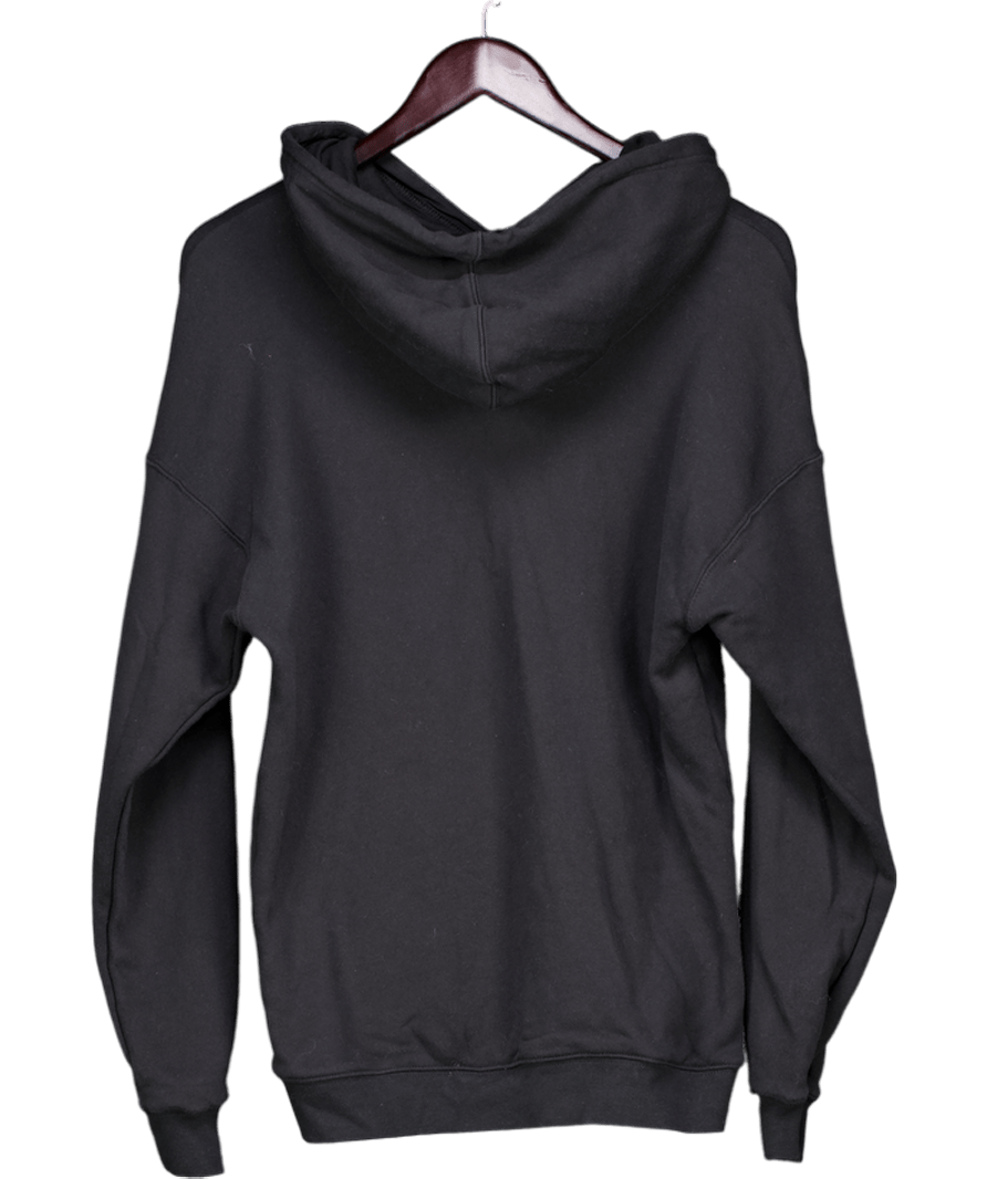 adidas Black Cotton Heart Hoodie UK 10 - Reliked
