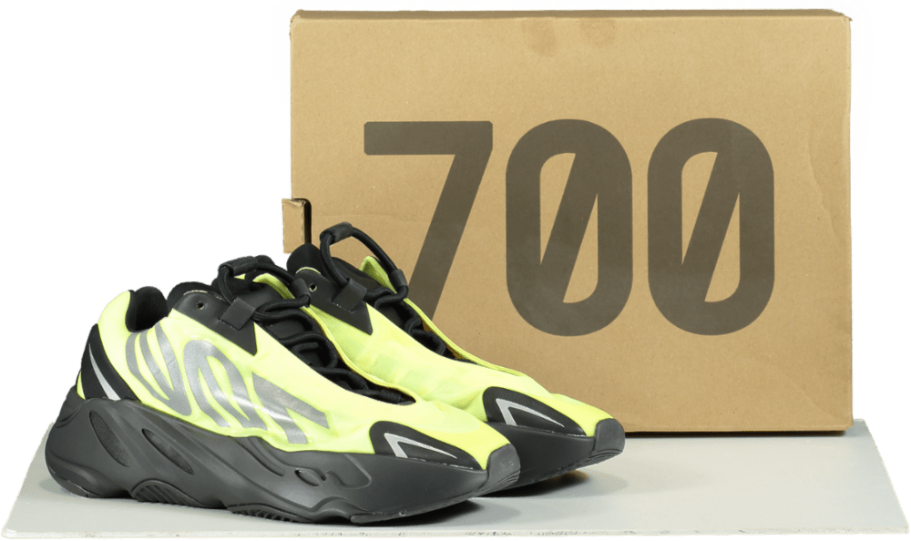 Adidas Black/Yellow FY3727 Yeezy 700 MNVN Trainers UK 5.5 EU 38.5 👟 - Reliked