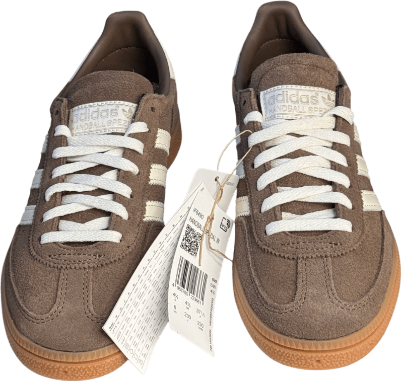 adidas Brown Originals Brown/white Handball Spezial Trainers UK 4.5 EU 37.5 👠 - Reliked