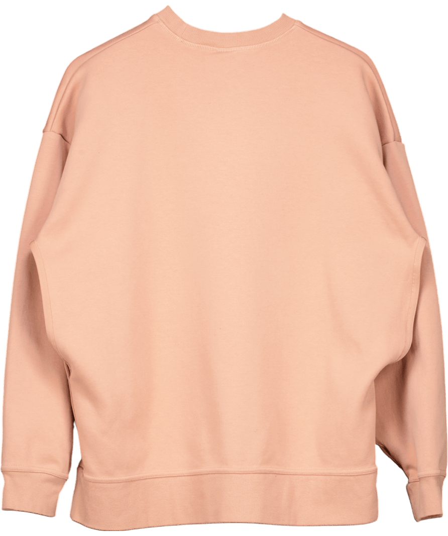 Adidas by Stella Mccartney Orange Dusty Peach Logo Sweatshirt UK M - Reliked