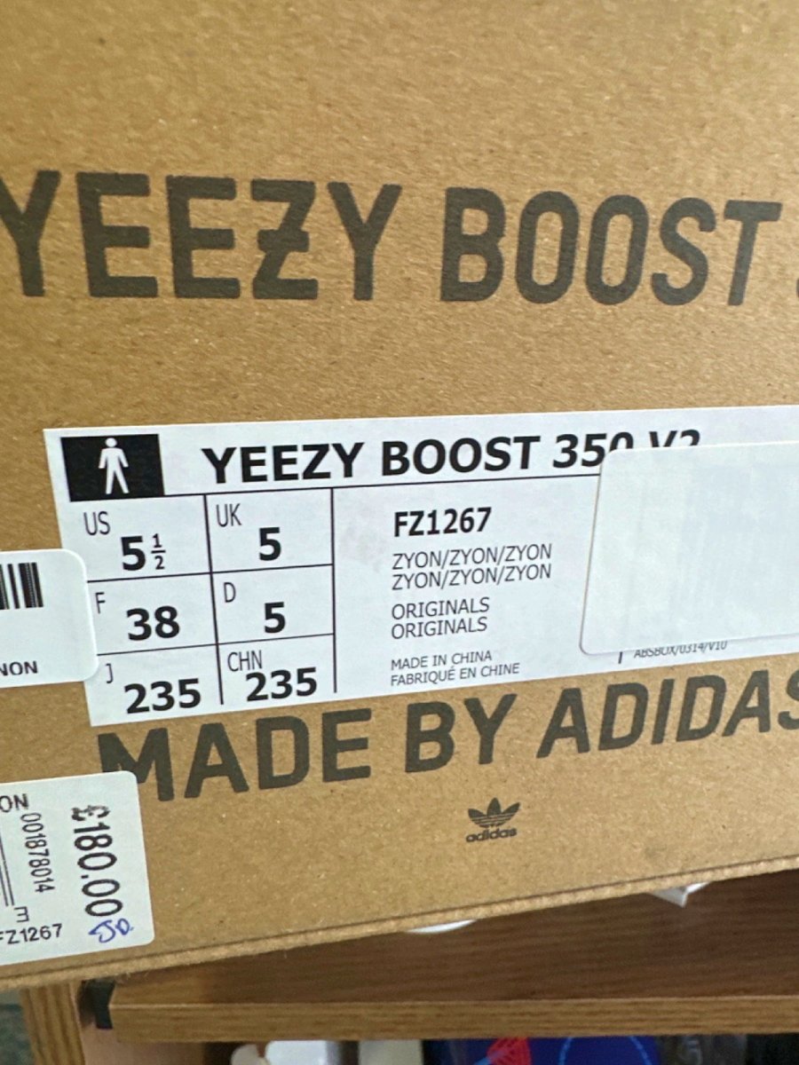 Adidas FZ1267 Yeezy Boost 350 V2 Zyon Trainers UK 5 👟 - Reliked