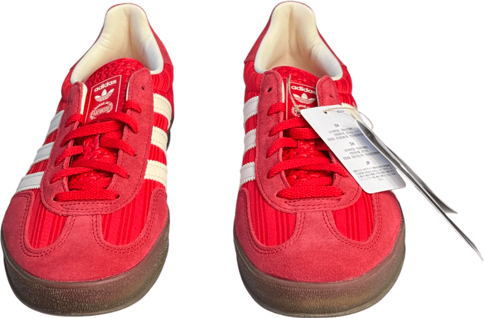 adidas Gazelle Trainers - Red / Better Scarlet / Cream White UK 7 EU 40 👠 - Reliked