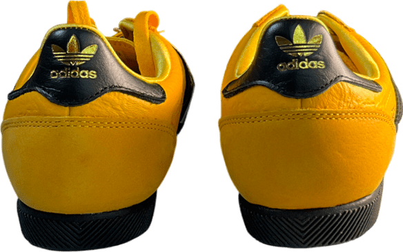 adidas Japan Trainers Crew Yellow Black Gold Metallic UK 8 EU 42 👞 - Reliked