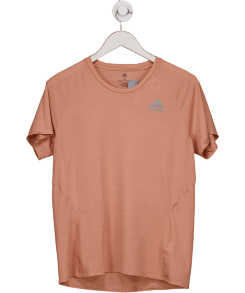 adidas Light Orange Running T-shirt UK M - Reliked