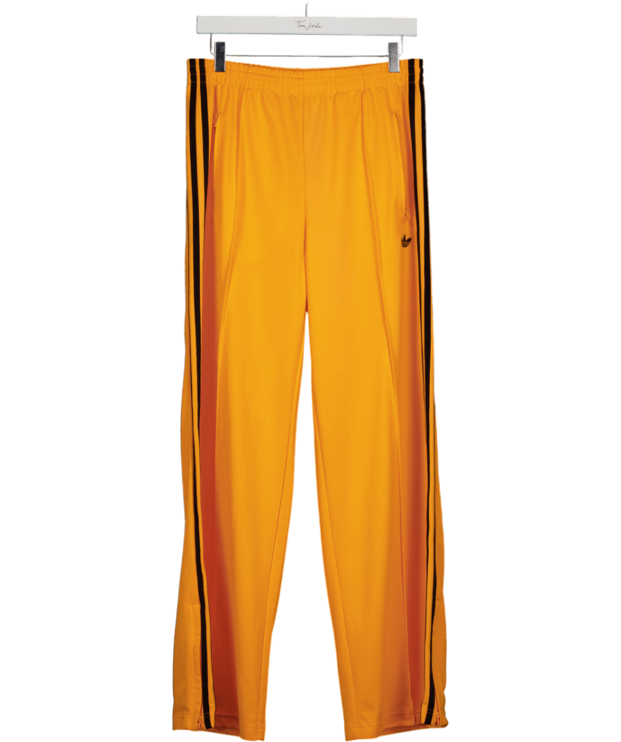 adidas Orange Adicolor Classic Firebird Loose Track Tracksuit Bottoms UK M - Reliked