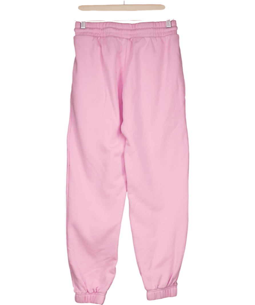 adidas Pink Three Stripe Cuffed Track Pants UK S - Reliked