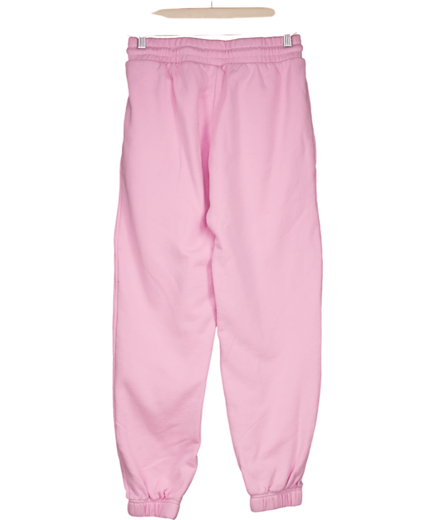 adidas Pink Three Stripe Cuffed Track Pants UK S - Reliked