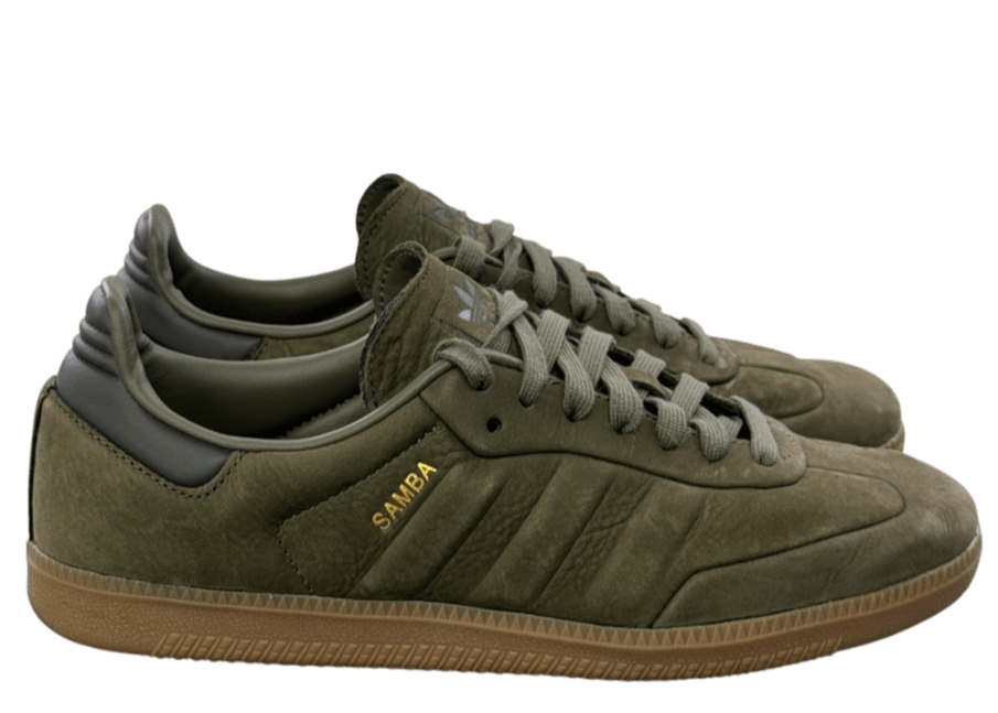 adidas Samba Olive Green Strata & Gum UK 7 EU 40 👠 - Reliked
