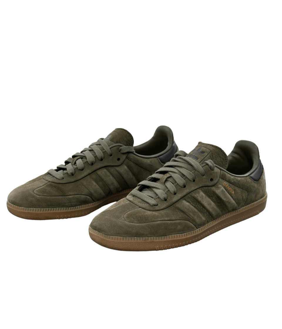 adidas Samba Olive Green Strata & Gum UK 7 EU 40 👠 - Reliked