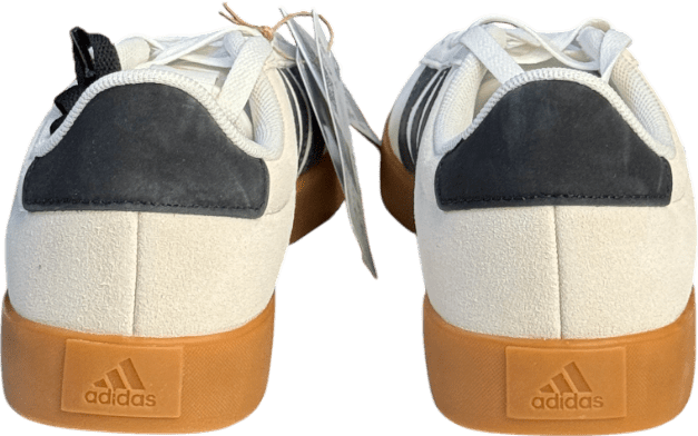 adidas Vl Court 3.0 Shoes - Off White / Grey Six / Gold Metallic U UK 6 EU 39 👠 - Reliked