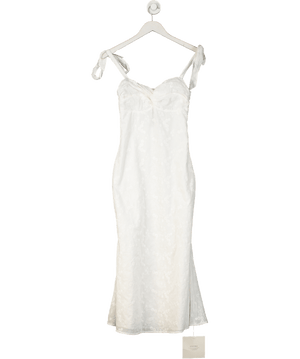 Adoore White Belgatto Midi Dress UK 6