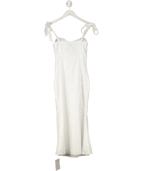 Adoore White Belgatto Midi Dress UK 6 - Reliked