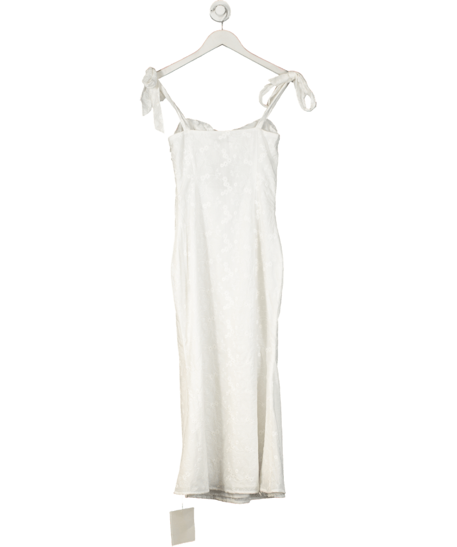 Adoore White Belgatto Midi Dress UK 6 - Reliked