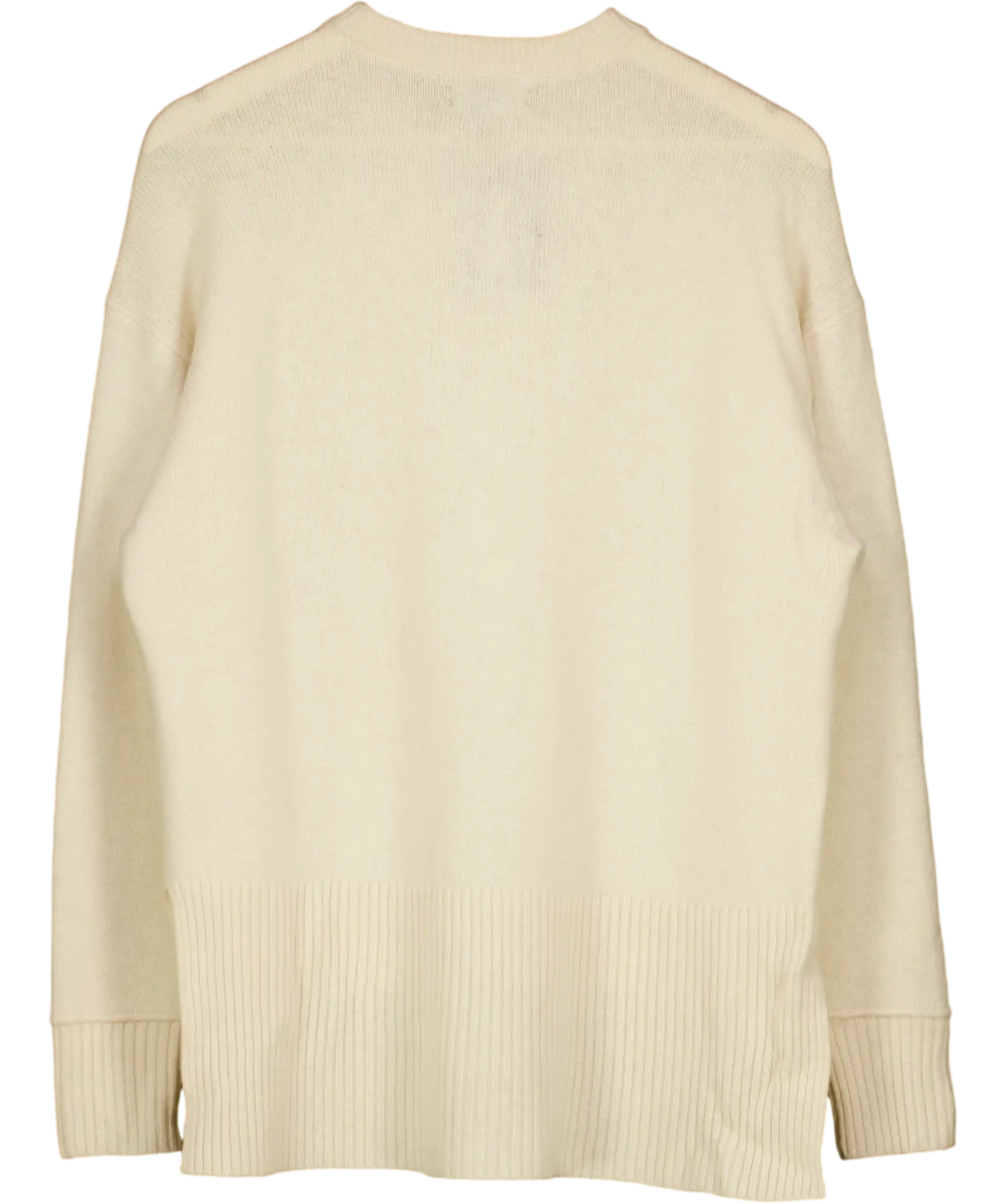 RIVER ISLAND Studio Cream Oversized Crew Neck Jumper UK S