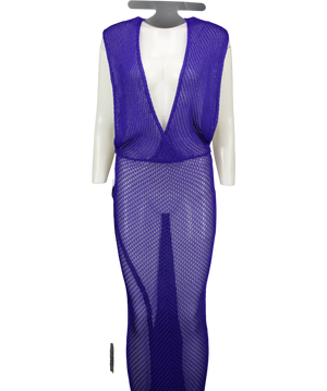 MURCI Blue Cassis Maxi Dress UK 6