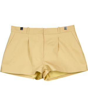 ILA OFFICIAL Beige Lou One Pleat Short Sz38 UK 10