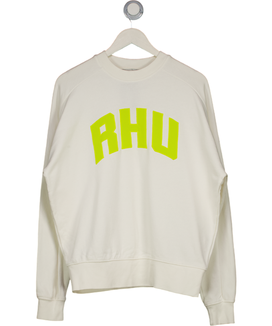 ZARA Rhu White Crew Neck Jumper UK S
